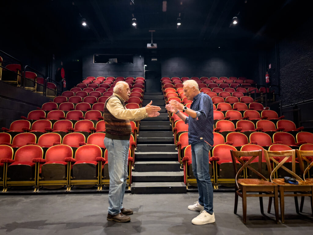 Carry Goossens en Erik Goris gunden de pers een eerste blik op de voorstelling tijdens de open repetitie - © Allemaal Cultuur