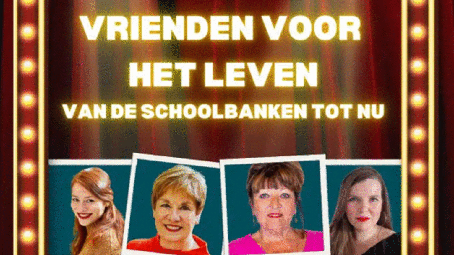 In Vrienden voor het Leven delen Connie Neefs en Liliane Dorekens het podium met hun dochters Hannelore en Anouk - © Fakkeltheater