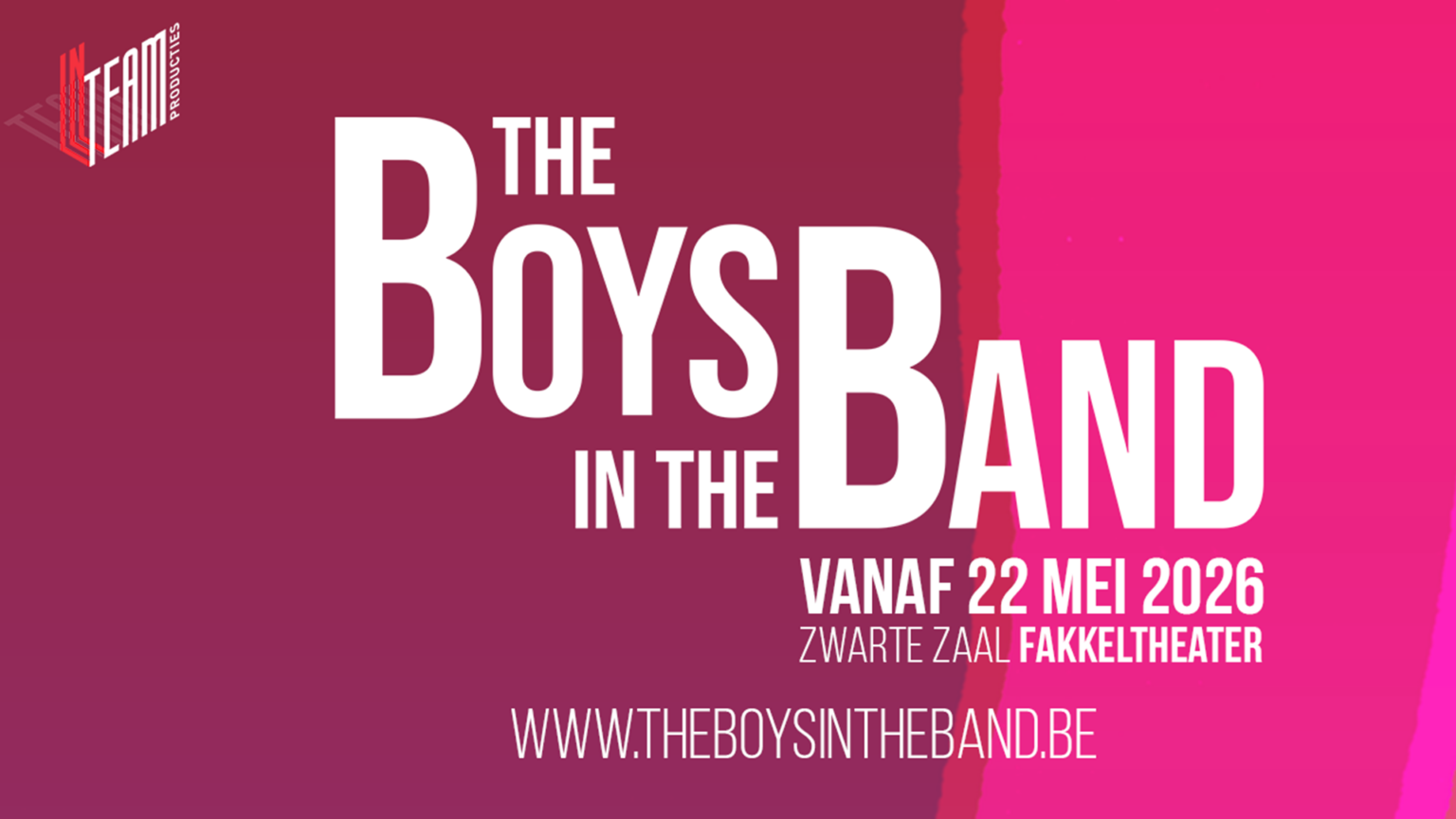 De succesvoorstelling The Boys in the Band is de komende weken voor het eerst te zien in Vlaanderen - © InTeam Producties