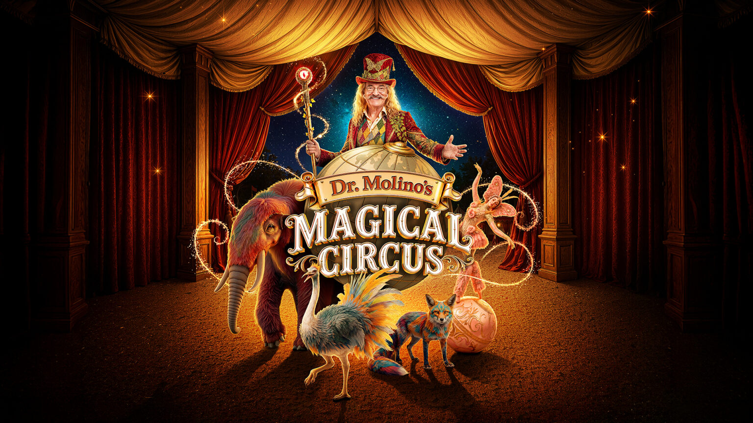 Met Hugo Sigal krijgt het titelpersonage uit Dr. Molino's Magical Circus een gezicht - © Studio 100