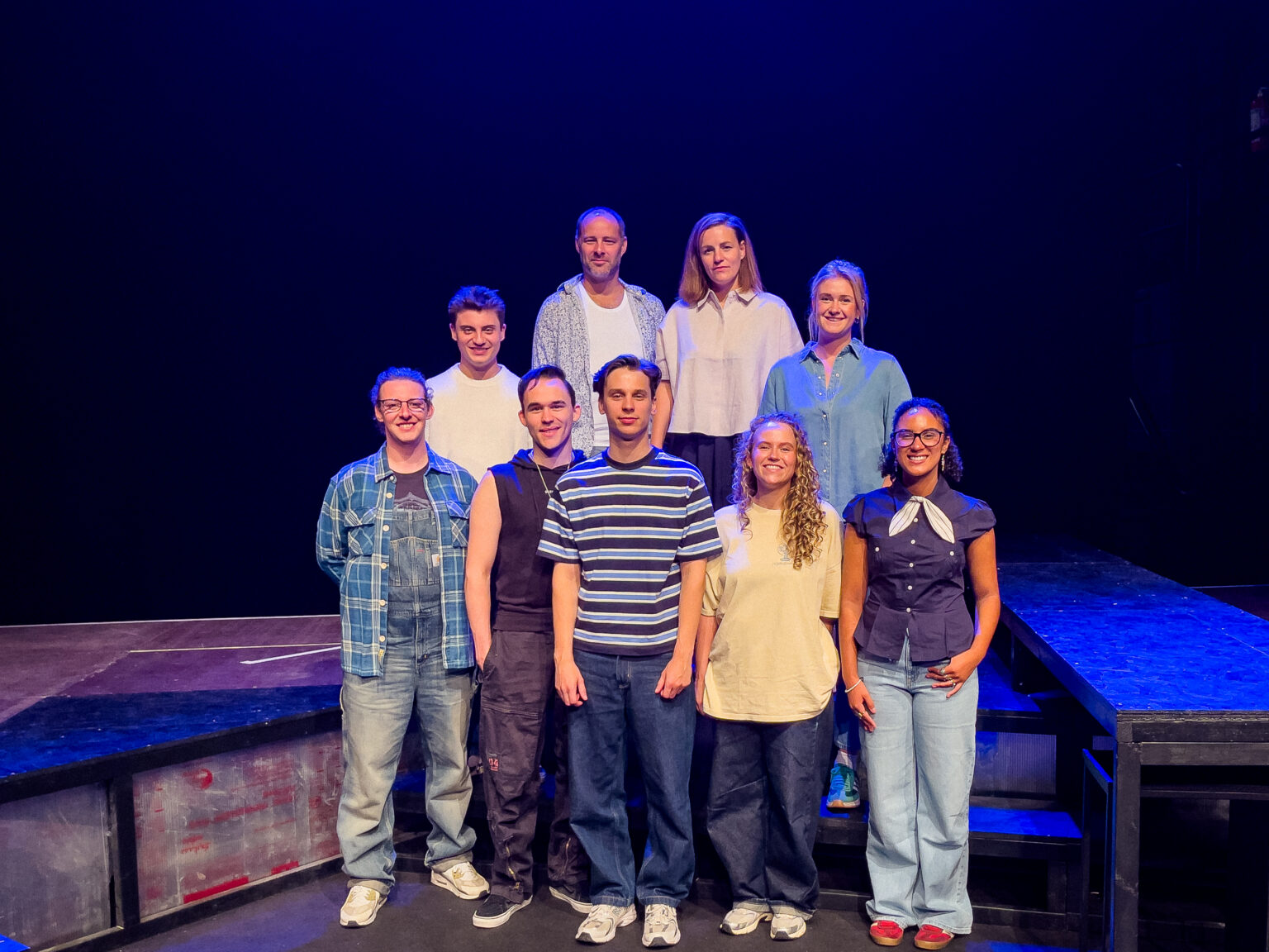 De cast van Dear Evan Hansen tijdens de repetities - © Allemaal Cultuur