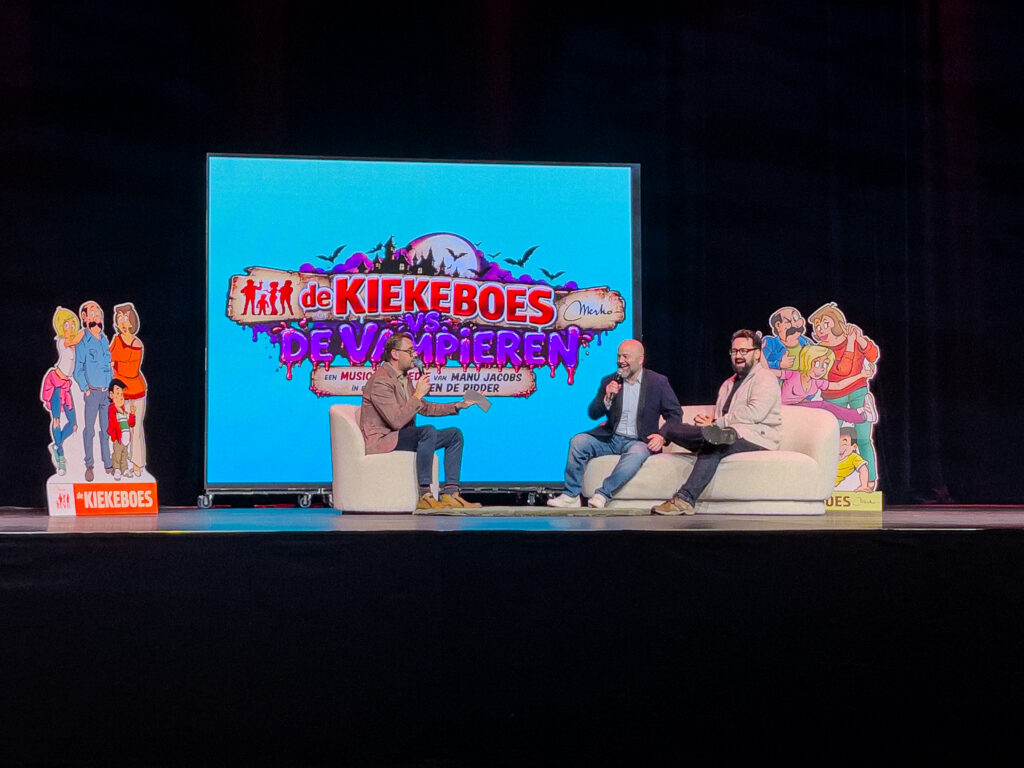 Regisseur Sven De Ridder en scenarist Manu Jacobs geven momenteel vorm aan de Kiekeboes-musical - © Allemaal Cultuur