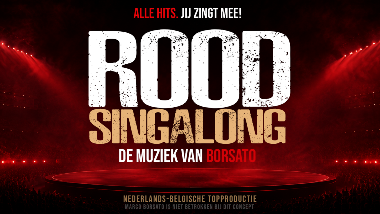 Vrijdagavond beleeft de ROOD Singalong zijn wereldpremière in Lommel - © ROOD Singalong